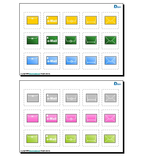 eメール（パワーポイント）｜パワーポイント、ビジネスフリー素材 Digipot