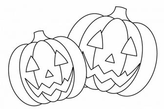 ぬりえ素材・かぼちゃ・ハロウィンのイラスト素材 | 無料のイラスト・かわいいテンプレート | 素材ライブラリー