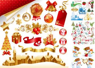 Beautiful Christmas material late Vector Download Free Vector,PSD,FLASH,JPG--www.fordesigner.com