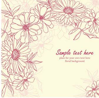 菊の花びらを線画で描いた背景 Fine line art chrysanthemum petals background イラスト素材 | ai eps イラストレーター