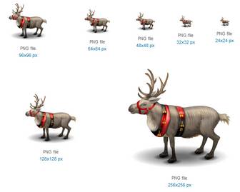 Reindeer Icon - Christmas 2010 Icons - SoftIcons.com