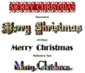 Christmas Graphic Banners, Merry Christmas Clip Art