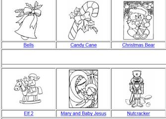 Christmas Coloring Pages and Tracer Pages
