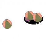 二種類の小さな桜餅