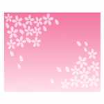 桜のフレーム・飾り枠素材