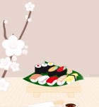 桜とお寿司とお花見セット