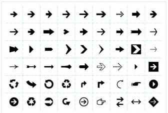 56 Free Arrow Symbols & Icons | designworkplan » wayfinding design