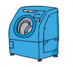 ドラム式洗濯乾燥機【イラスト素材365日】