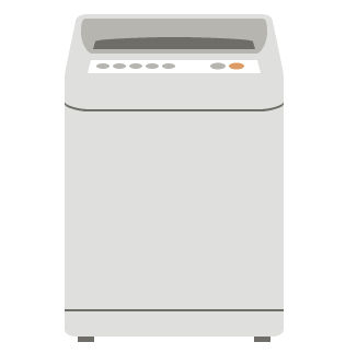 [白物家電]洗濯乾燥機のイラスト（縦型・ドラム式）