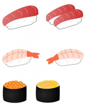 寿司（すし）のイラスト素材