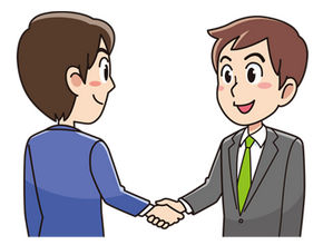 握手するビジネスマン（無料イラスト素材） - イラスト素材図鑑