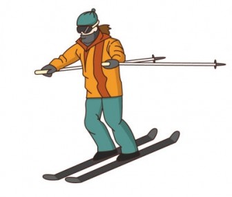 スキーのイラスト素材 | イラスト無料・かわいいテンプレート