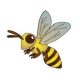 イラストポップ | 昆虫-蜂のイラスト無料素材